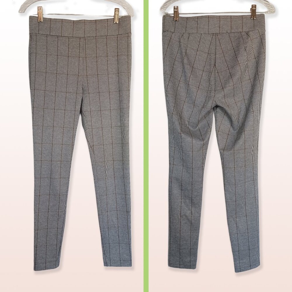 Loft Houndstooth Plaid Stretch Leggings Size S